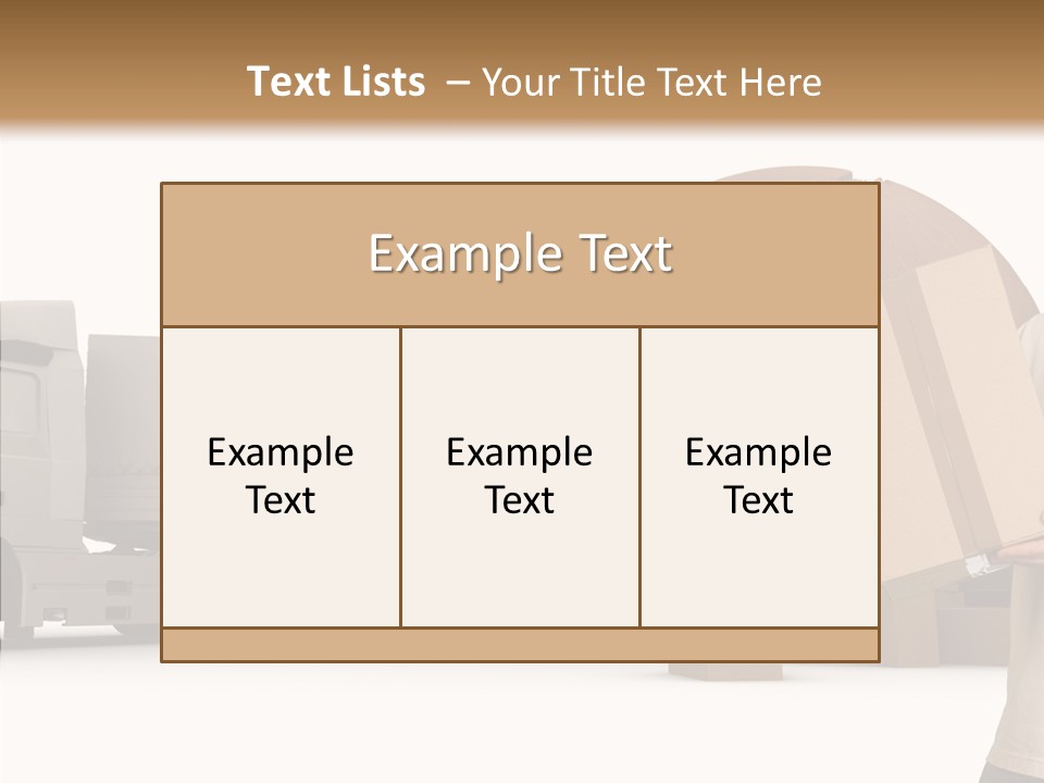Conveyance Package Heap PowerPoint Template