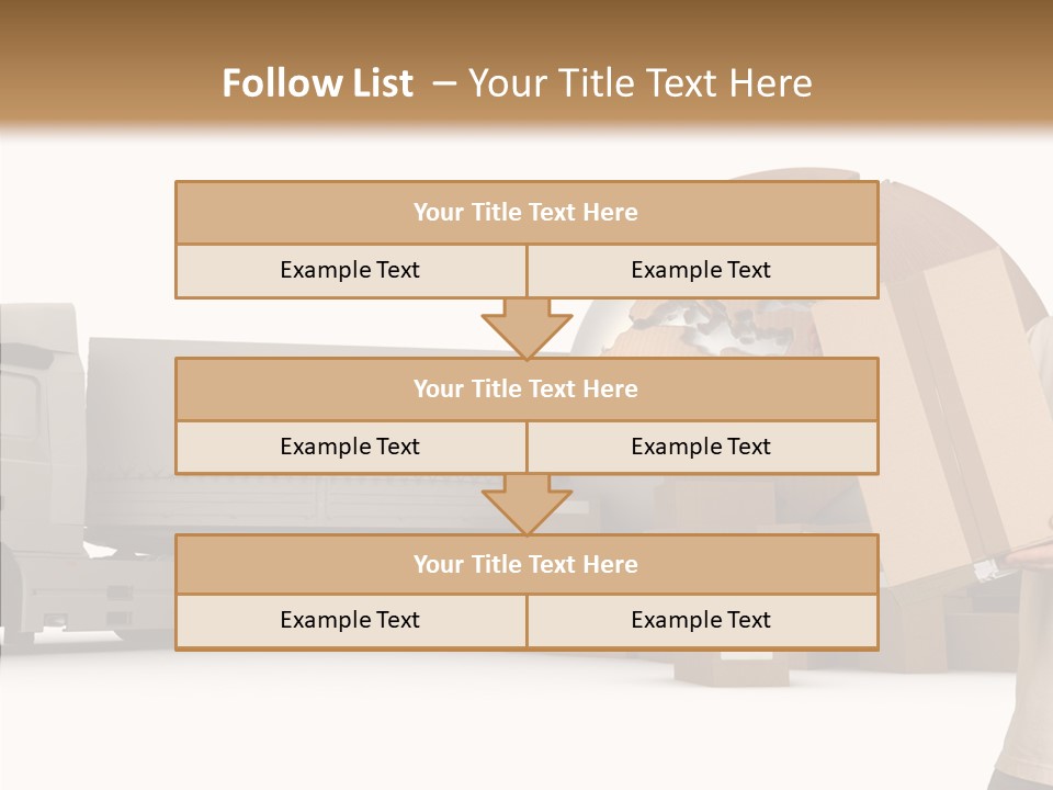 Conveyance Package Heap PowerPoint Template