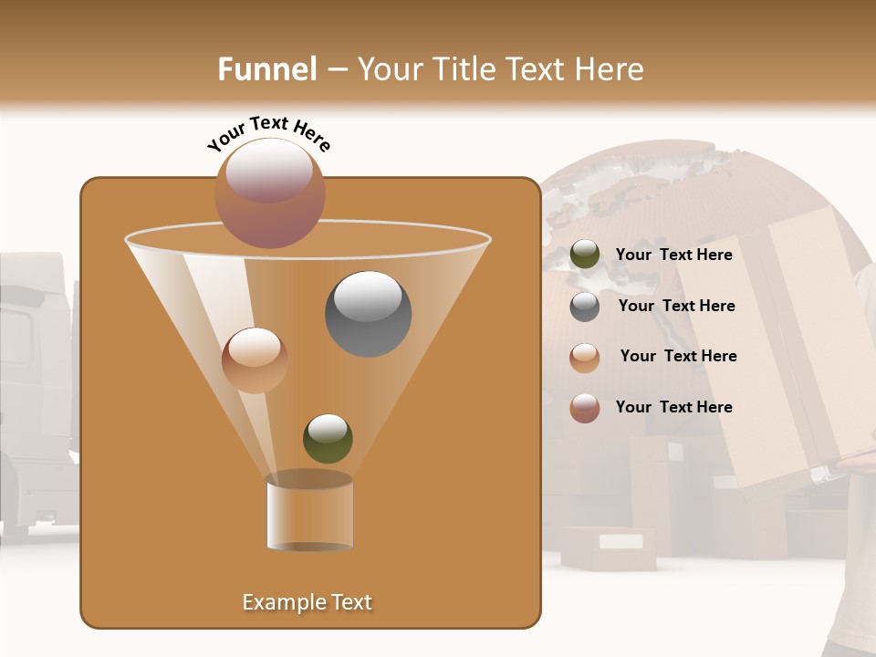 Conveyance Package Heap PowerPoint Template