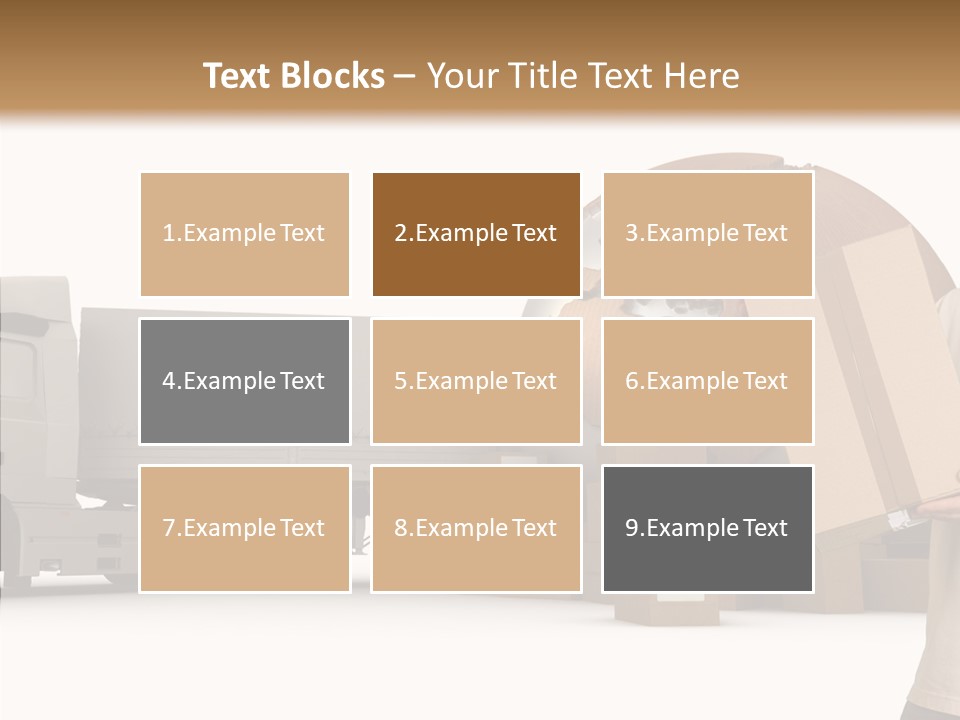 Conveyance Package Heap PowerPoint Template