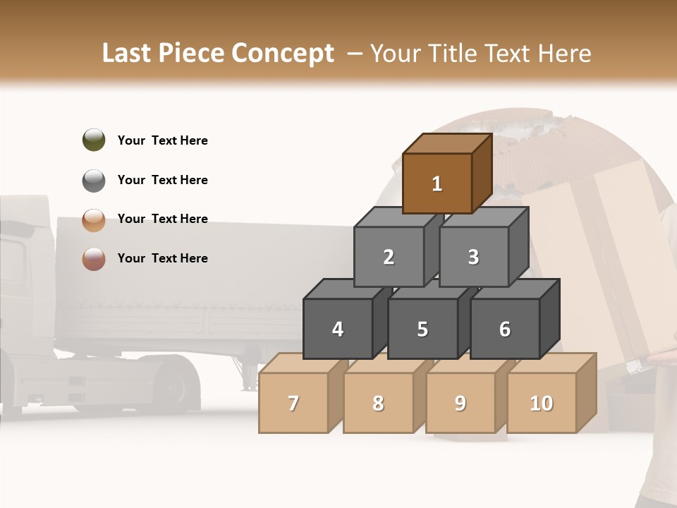 Conveyance Package Heap PowerPoint Template