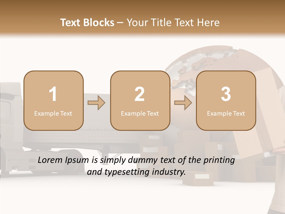 Conveyance Package Heap PowerPoint Template