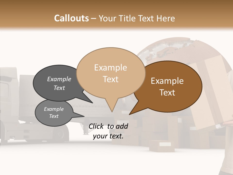 Conveyance Package Heap PowerPoint Template