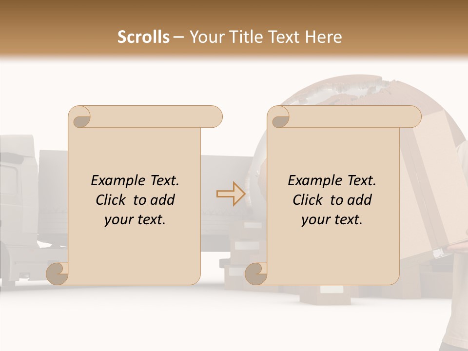 Conveyance Package Heap PowerPoint Template