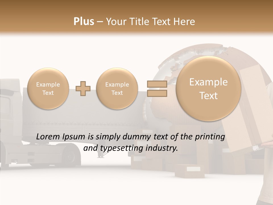 Conveyance Package Heap PowerPoint Template
