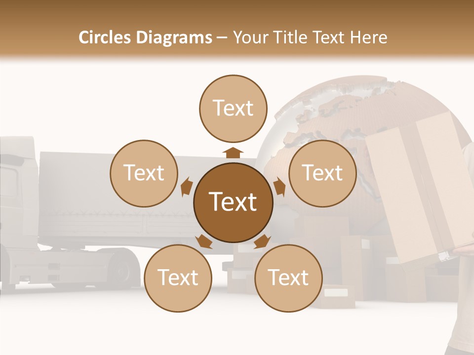 Conveyance Package Heap PowerPoint Template