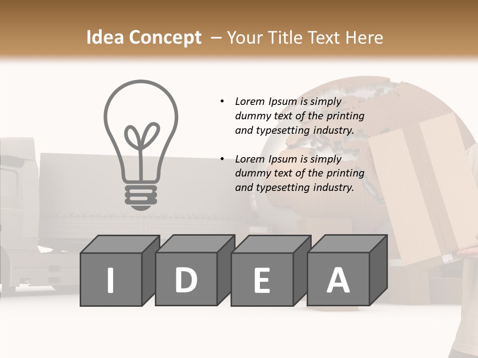 Conveyance Package Heap PowerPoint Template