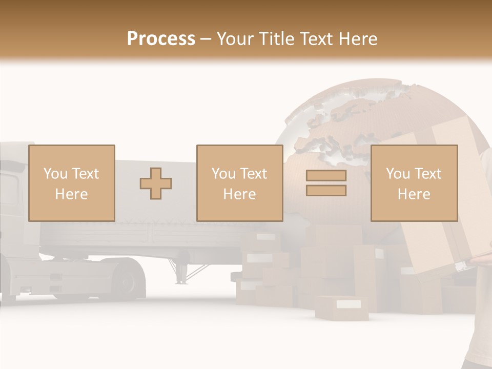 Conveyance Package Heap PowerPoint Template