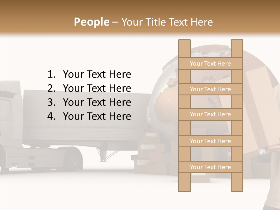 Conveyance Package Heap PowerPoint Template