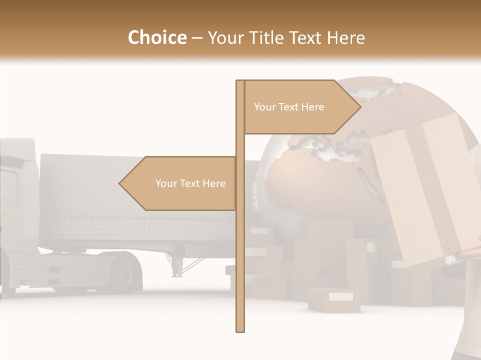 Conveyance Package Heap PowerPoint Template