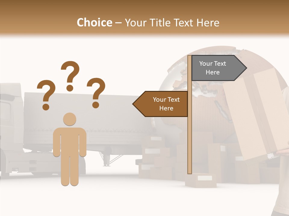 Conveyance Package Heap PowerPoint Template