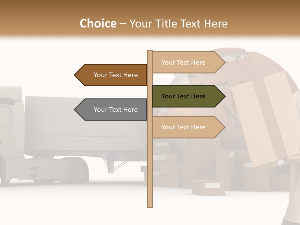 Conveyance Package Heap PowerPoint Template