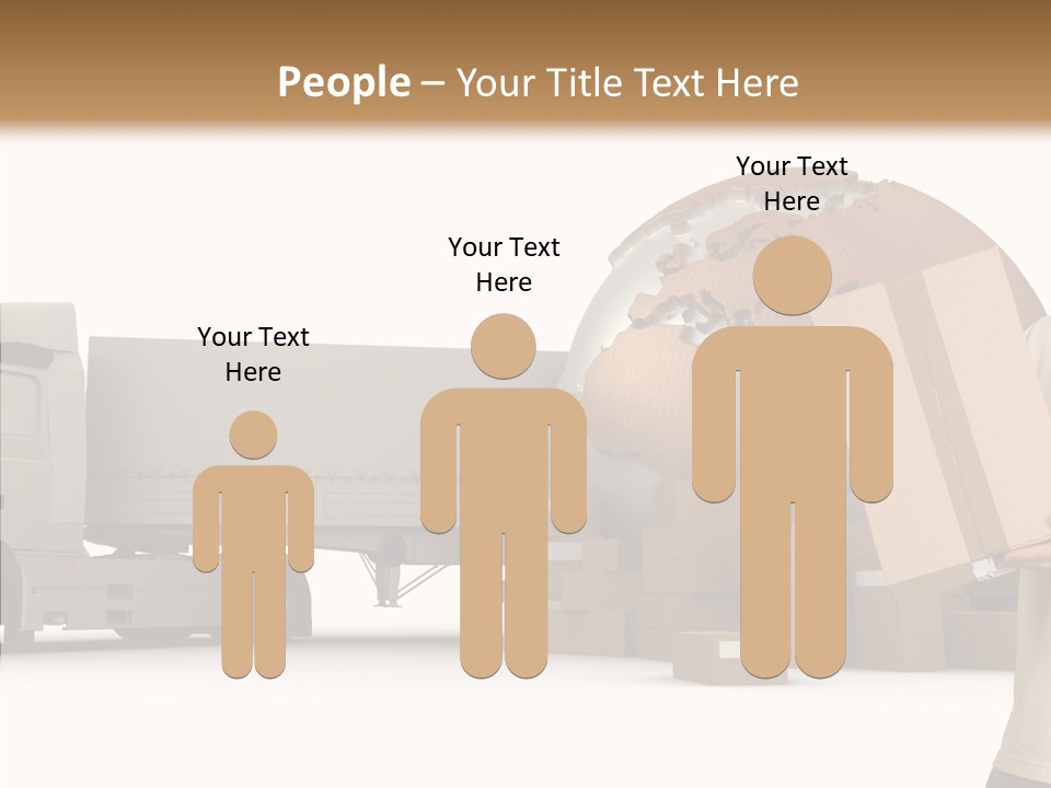 Conveyance Package Heap PowerPoint Template