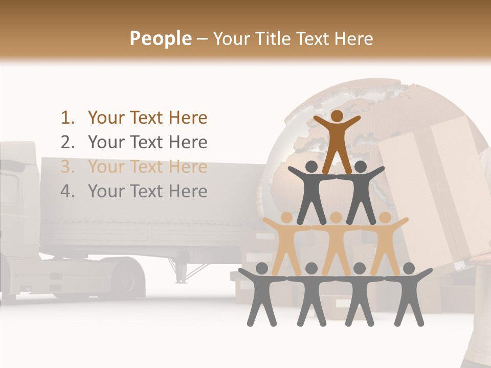 Conveyance Package Heap PowerPoint Template