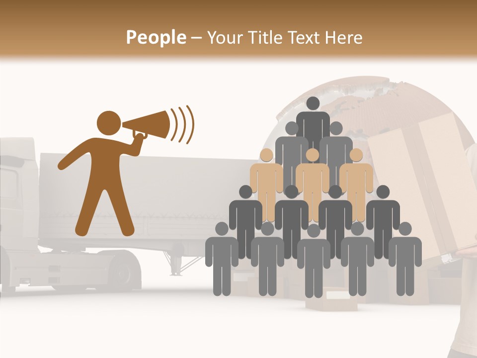 Conveyance Package Heap PowerPoint Template