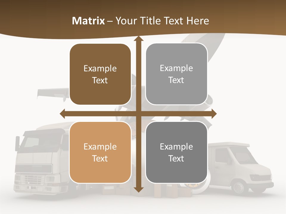 Caucasian Package Courier PowerPoint Template