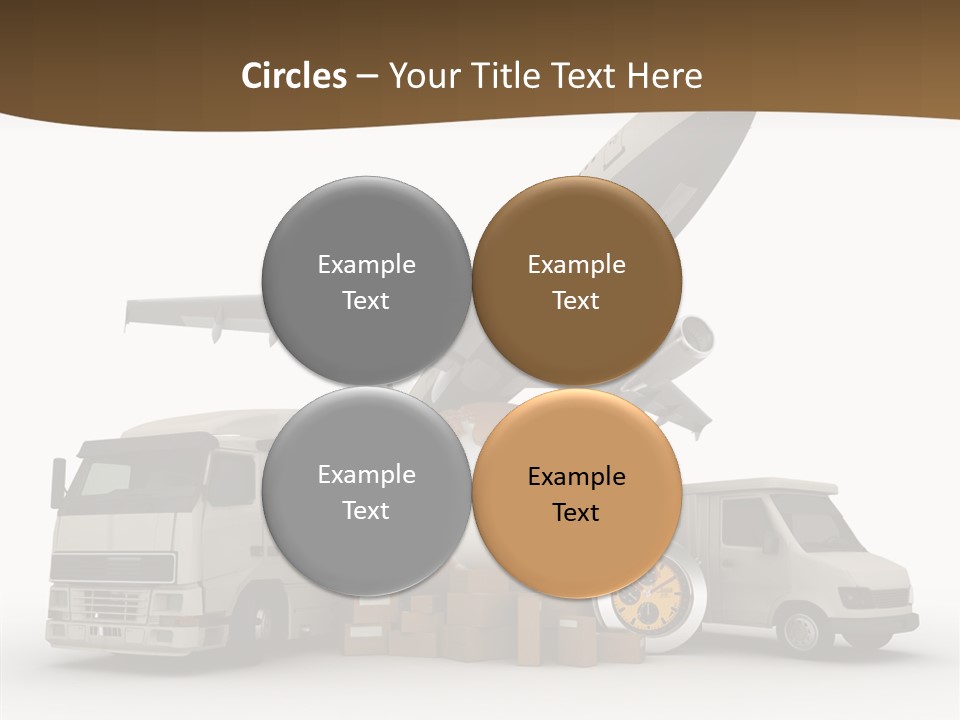 Caucasian Package Courier PowerPoint Template