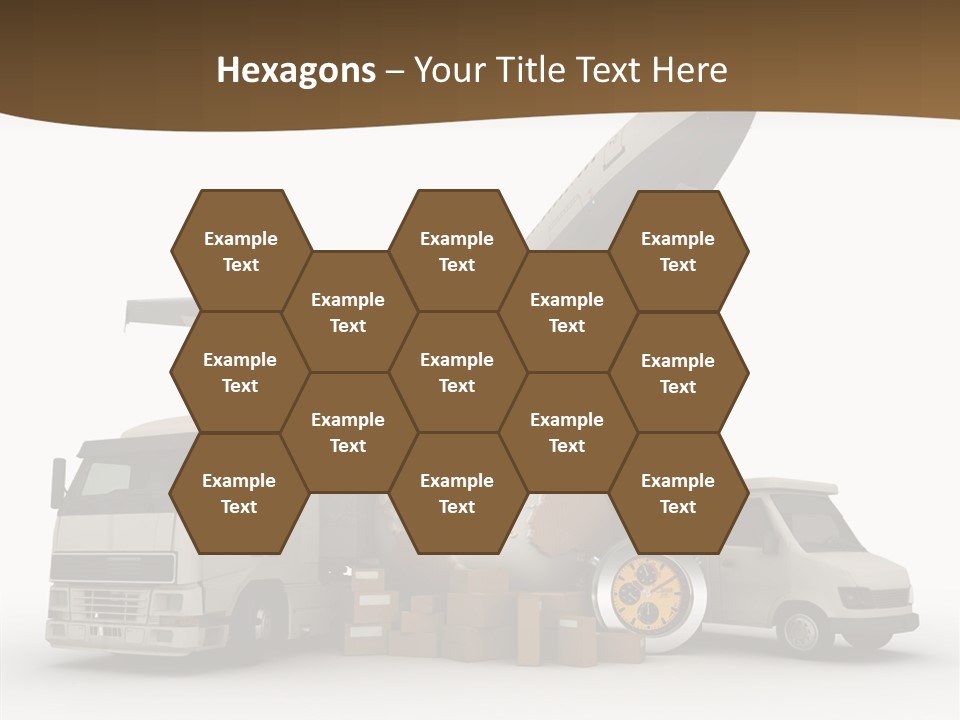 Caucasian Package Courier PowerPoint Template