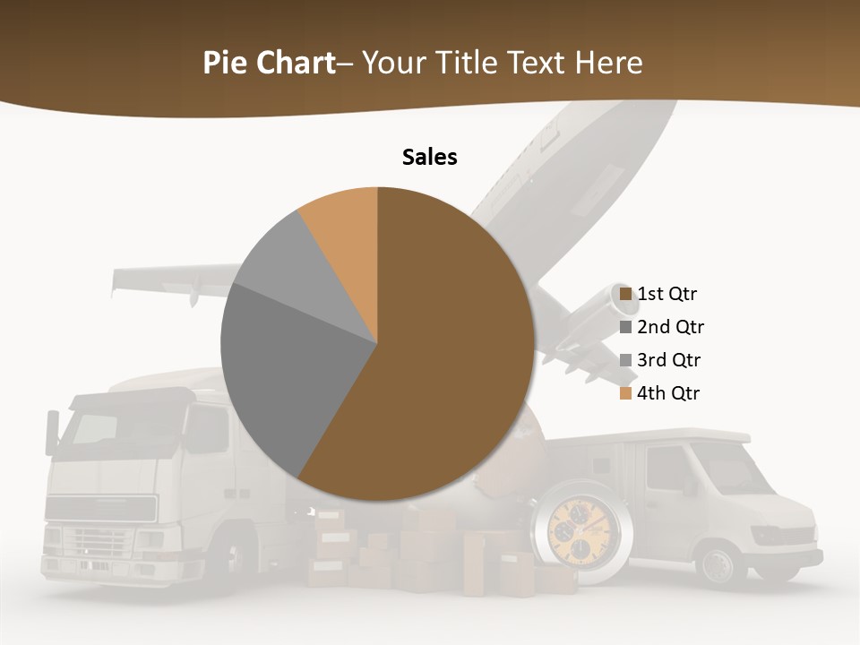 Caucasian Package Courier PowerPoint Template