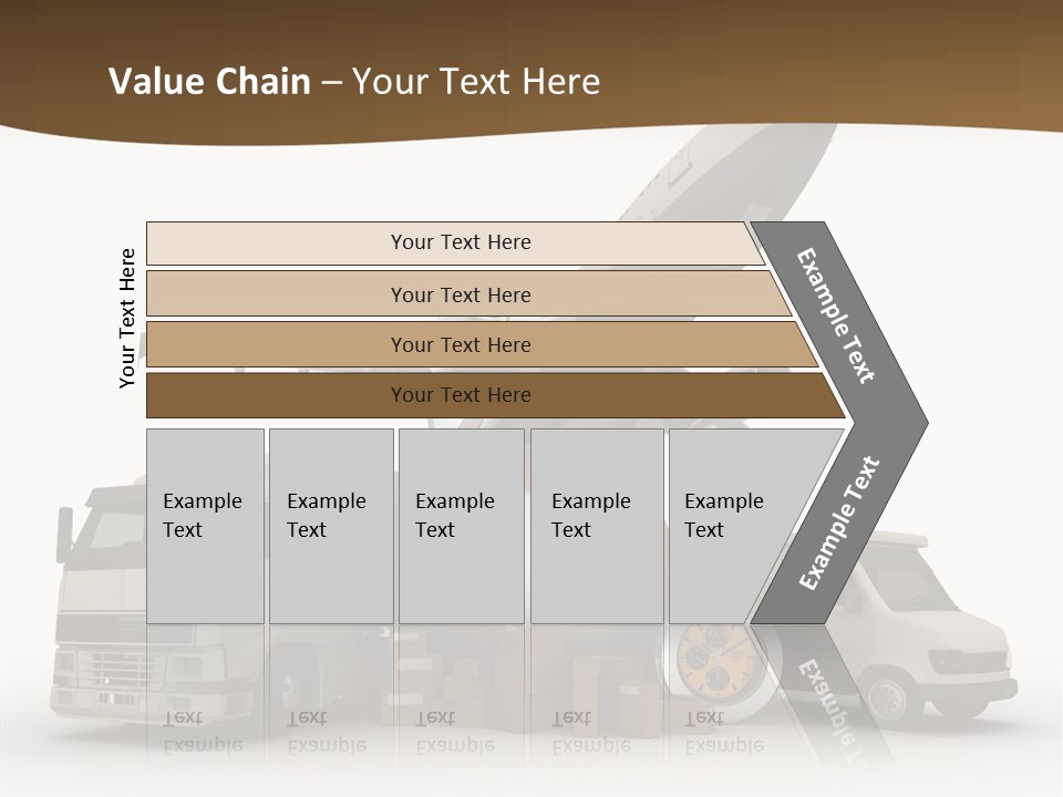 Caucasian Package Courier PowerPoint Template