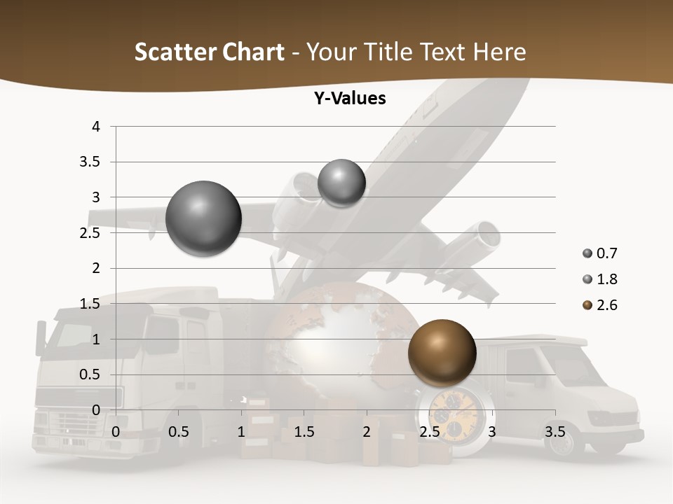 Caucasian Package Courier PowerPoint Template