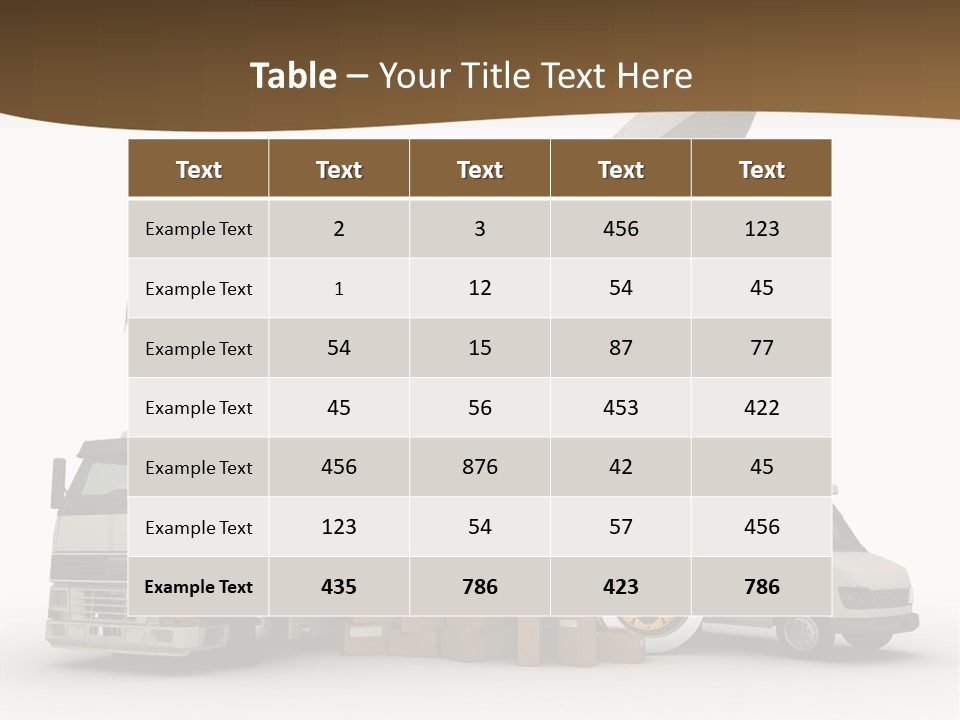 Caucasian Package Courier PowerPoint Template