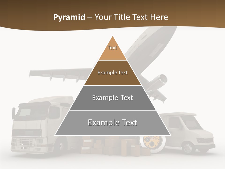 Caucasian Package Courier PowerPoint Template