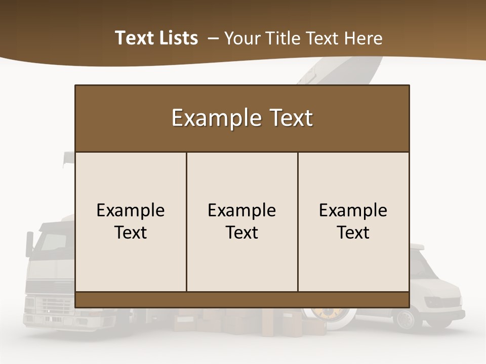 Caucasian Package Courier PowerPoint Template