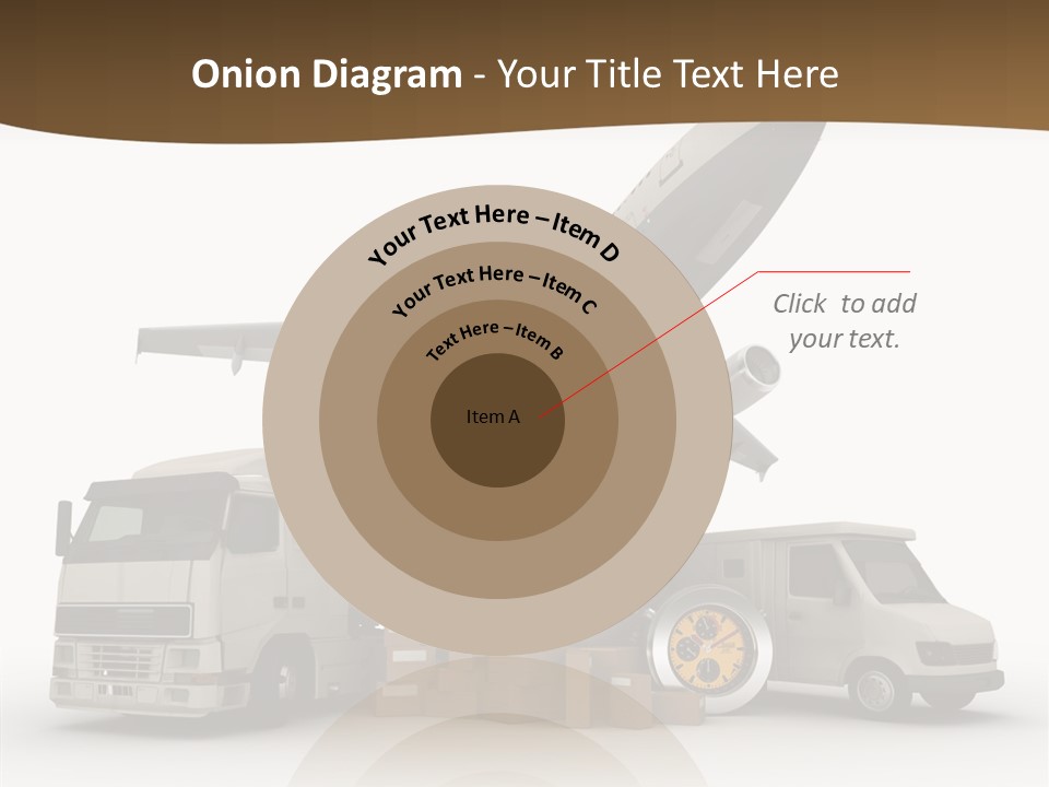 Caucasian Package Courier PowerPoint Template