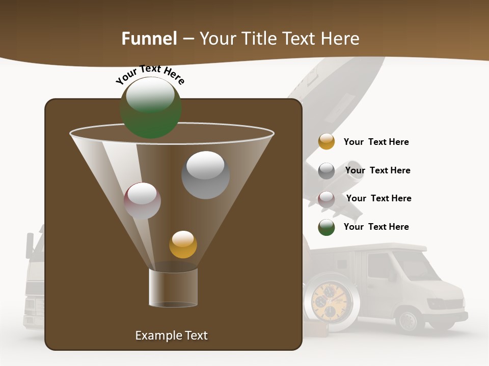 Caucasian Package Courier PowerPoint Template