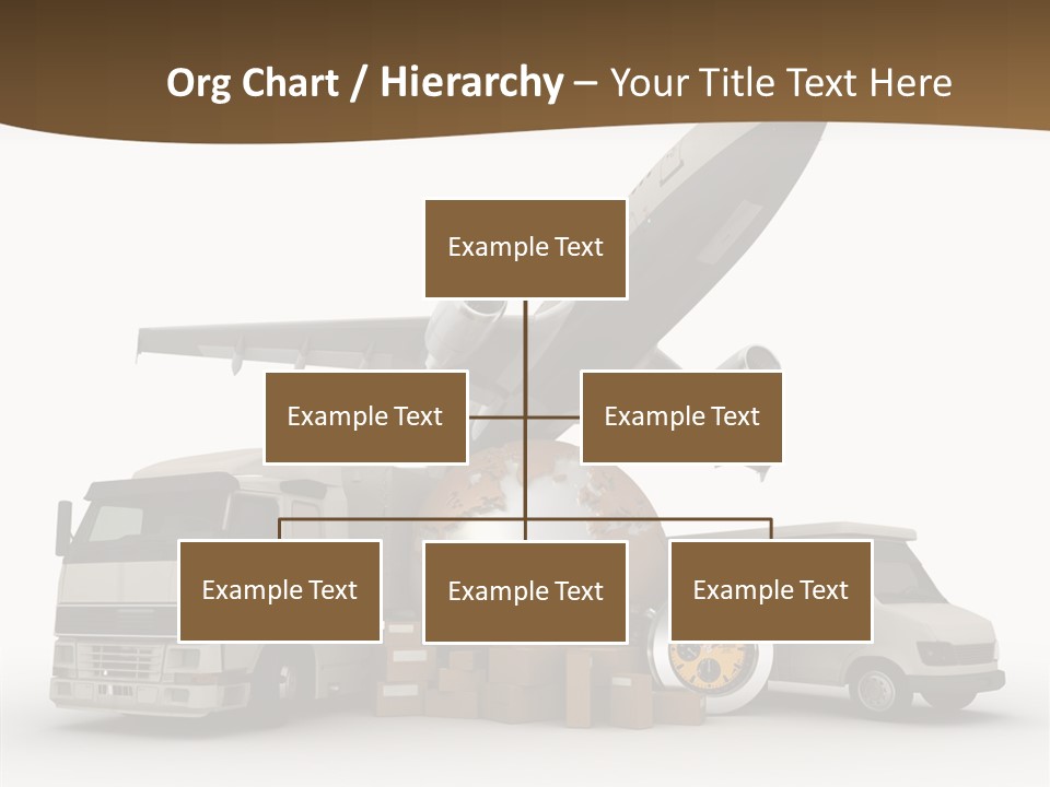 Caucasian Package Courier PowerPoint Template