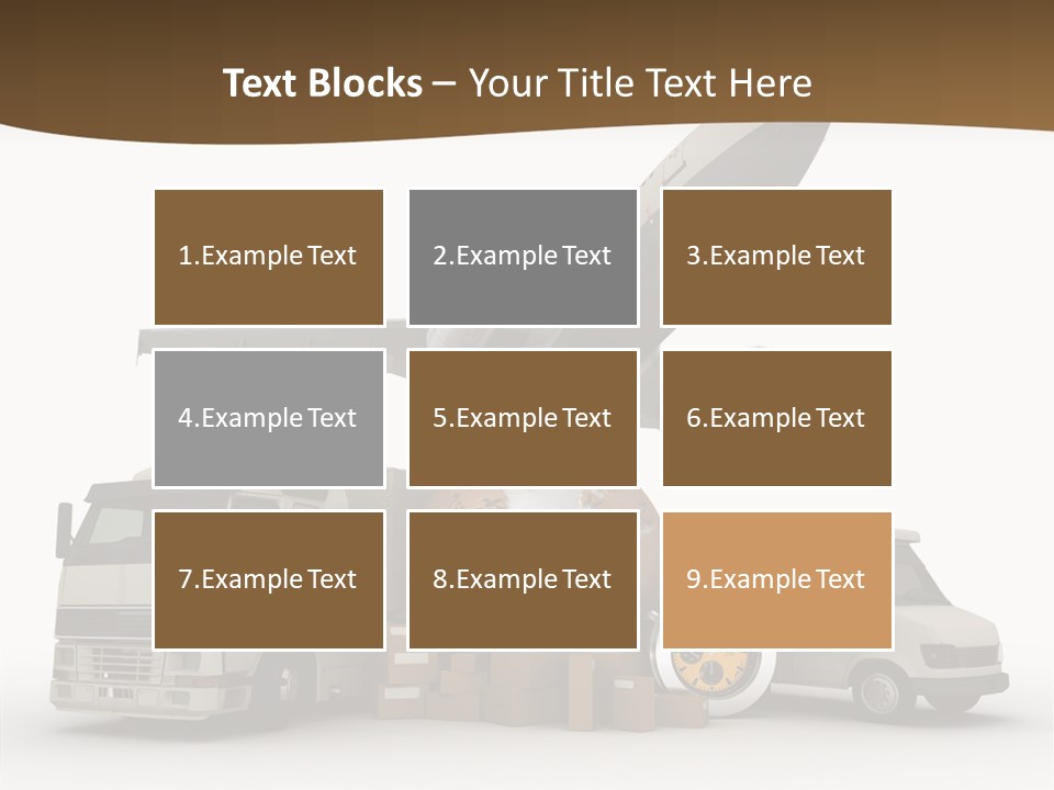 Caucasian Package Courier PowerPoint Template