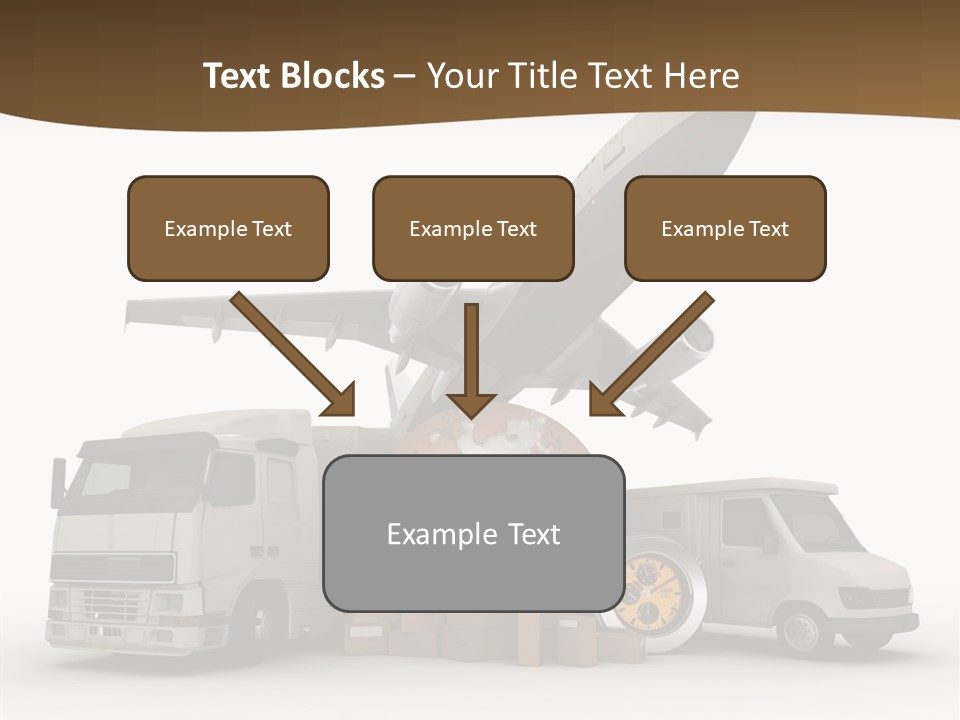 Caucasian Package Courier PowerPoint Template