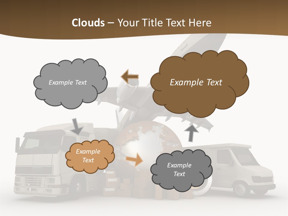 Caucasian Package Courier PowerPoint Template