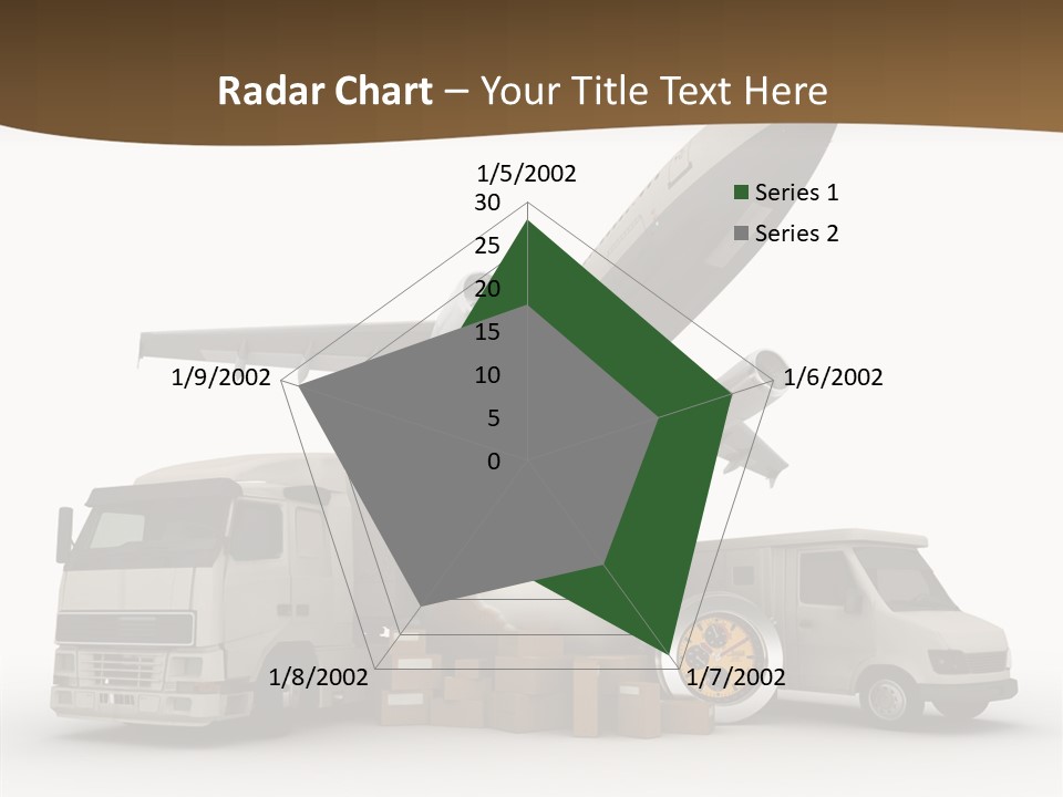 Caucasian Package Courier PowerPoint Template
