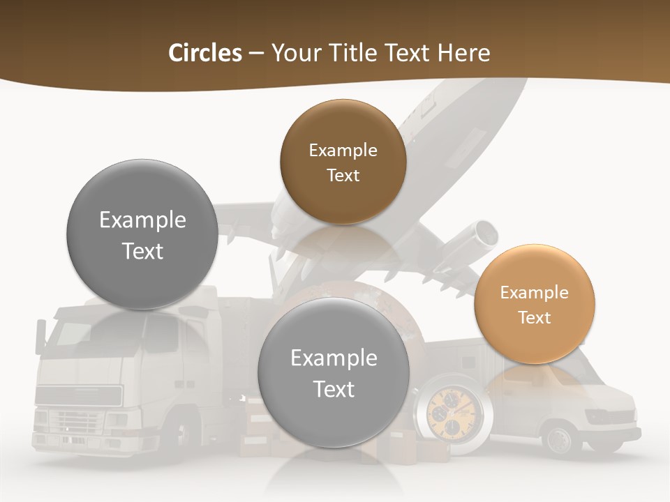 Caucasian Package Courier PowerPoint Template