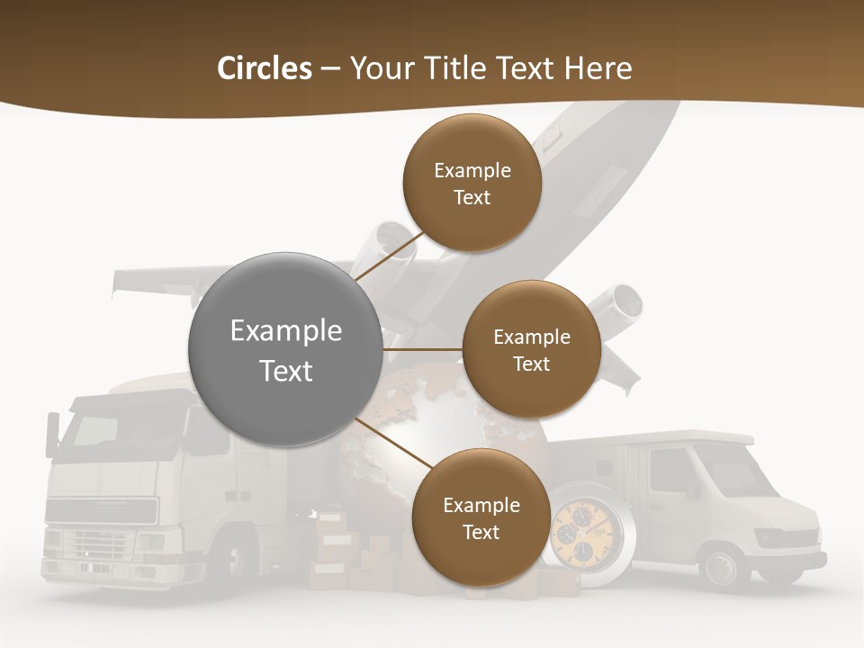 Caucasian Package Courier PowerPoint Template