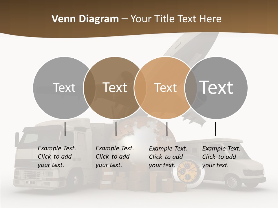 Caucasian Package Courier PowerPoint Template