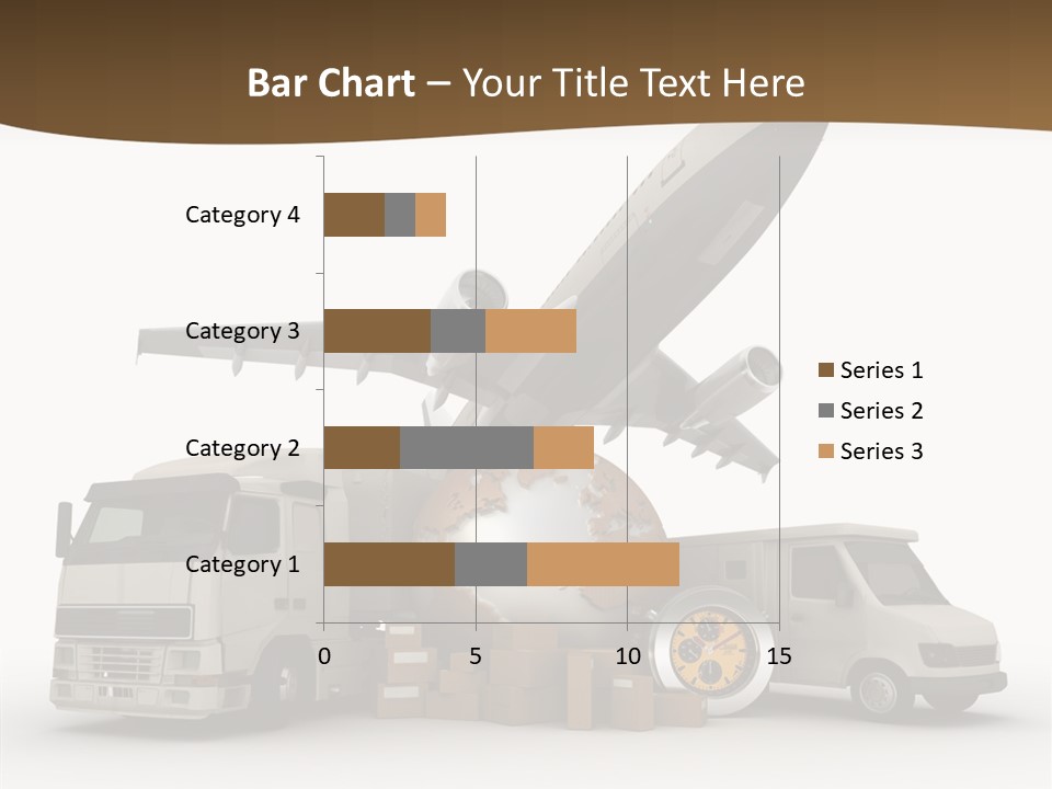 Caucasian Package Courier PowerPoint Template