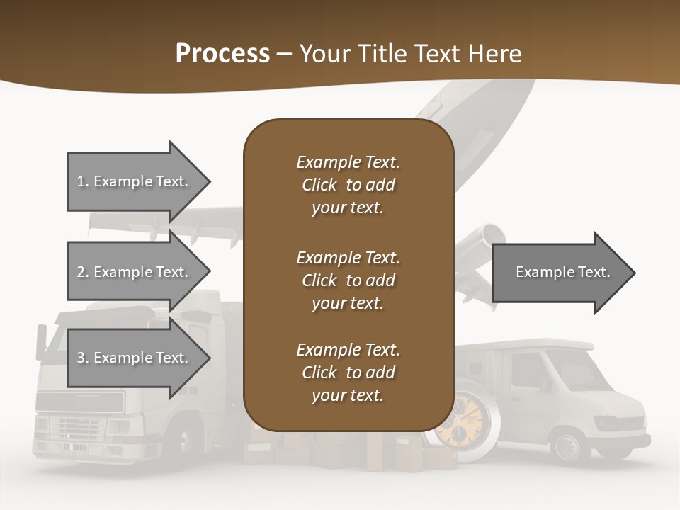 Caucasian Package Courier PowerPoint Template