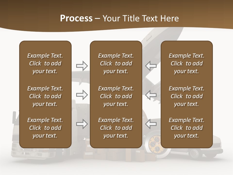 Caucasian Package Courier PowerPoint Template