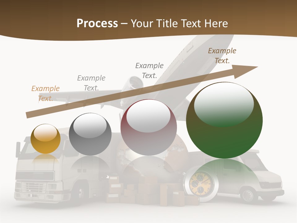 Caucasian Package Courier PowerPoint Template