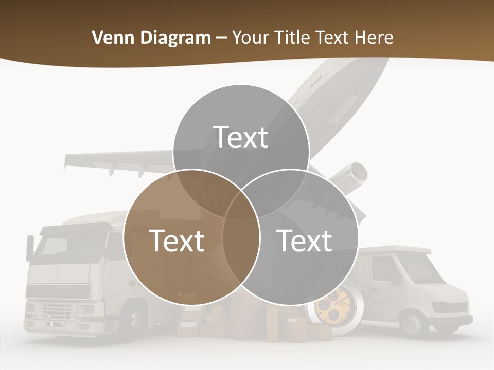 Caucasian Package Courier PowerPoint Template