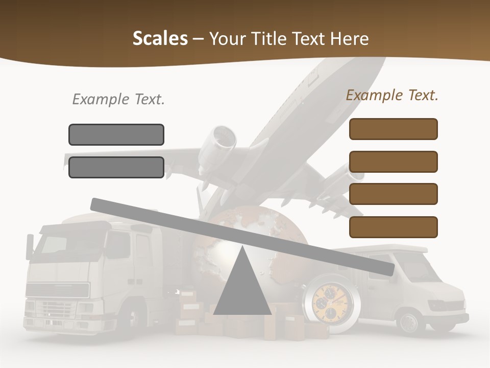 Caucasian Package Courier PowerPoint Template