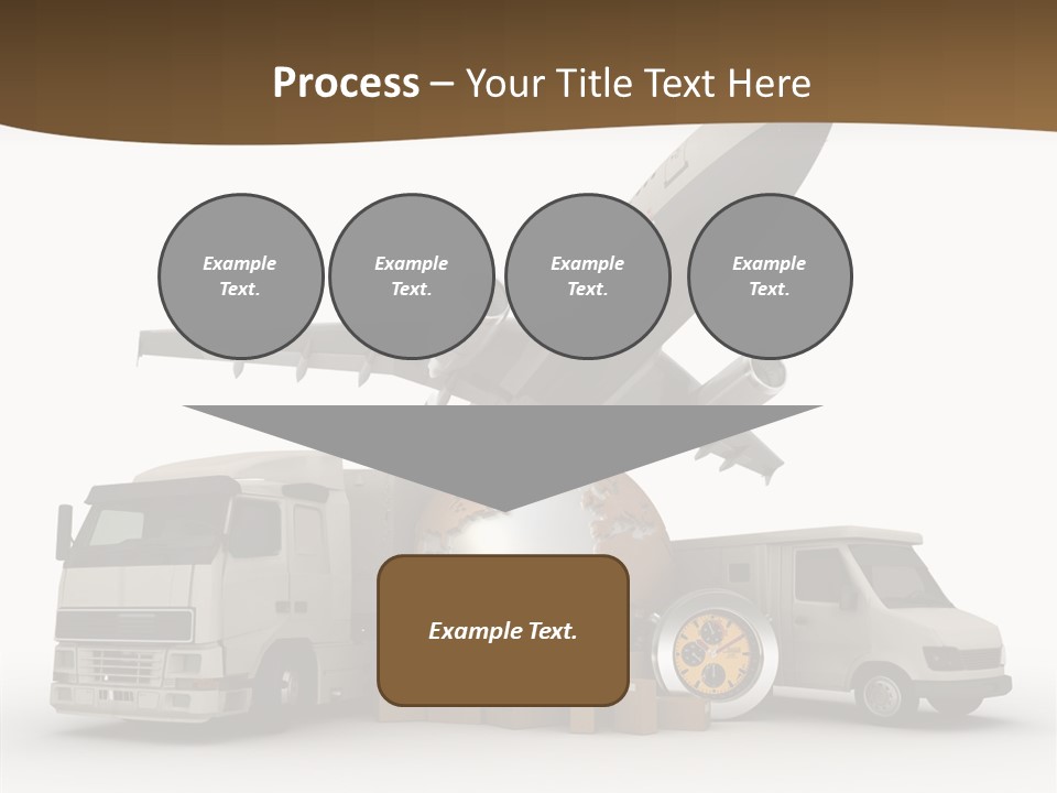 Caucasian Package Courier PowerPoint Template