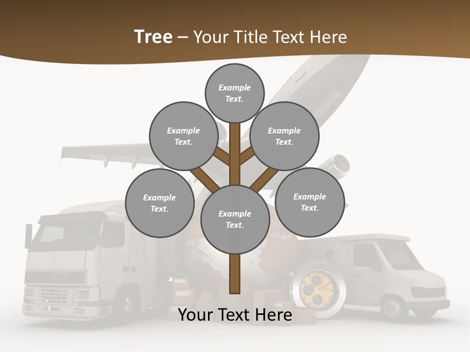 Caucasian Package Courier PowerPoint Template