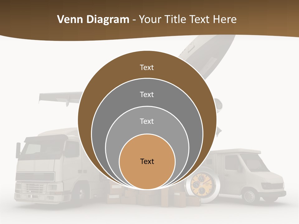 Caucasian Package Courier PowerPoint Template