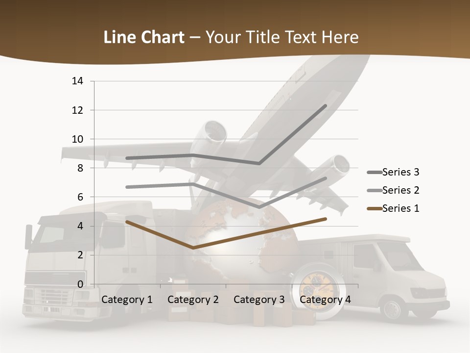 Caucasian Package Courier PowerPoint Template