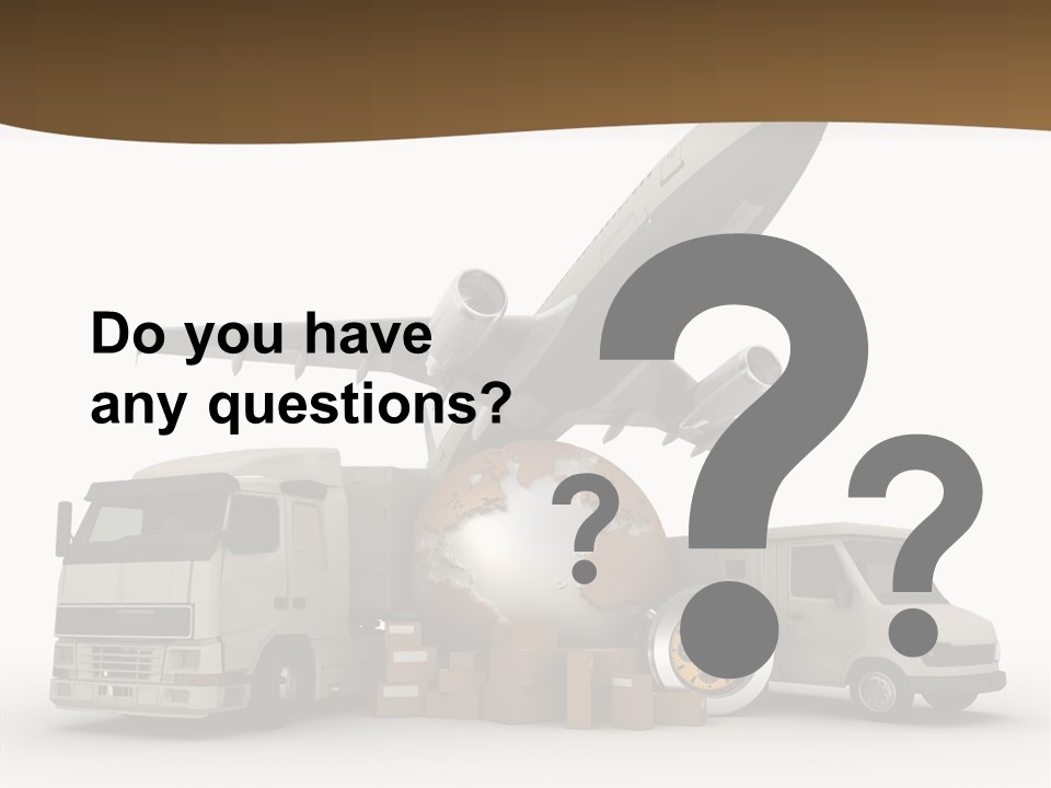 Caucasian Package Courier PowerPoint Template