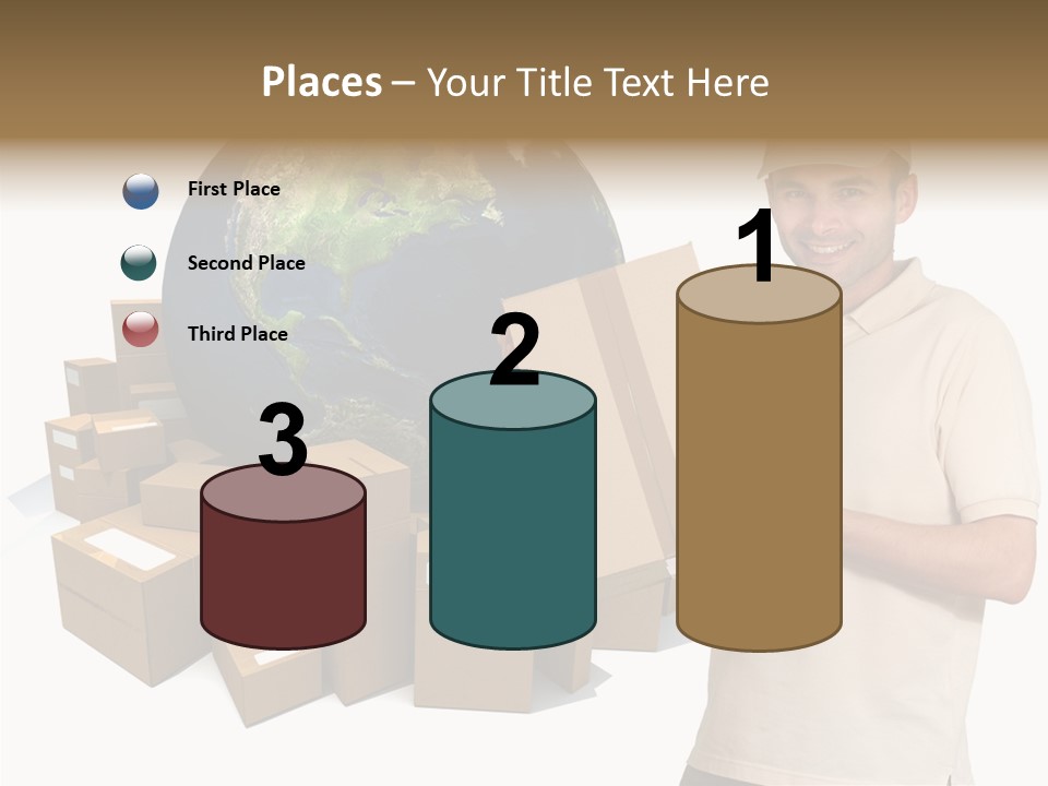 Heap Illustration Cargo PowerPoint Template